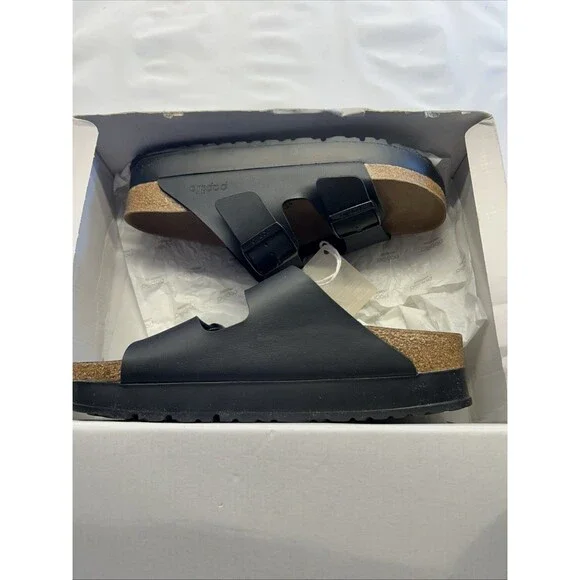 Papillio Birkenstock Arizona Pap Flex Platform Sandal Black SZ 9 Narrow Women - Picture 9 of 10